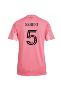 Inter Miami Sergio Busquets #5 Jalkapallovaatteet Naisten Kotipaita 2025-26 Lyhythihainen